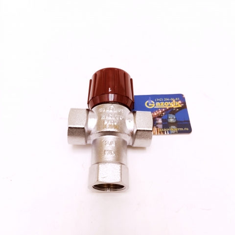 Клапан трехходовой термостатический RVC Pro 3/4" (от +32°С до +50°С) смесительный