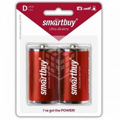 Батарейка SmartBuy LR 20 2BL алкалиновая