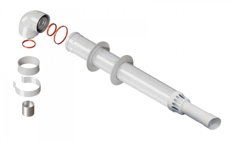 KOMПЛЕКТ КОАКСИАЛЬНЫЙ  60/100 _ВА 1,0 МЕТРОВЫЙ   (Baxi Mizudo)